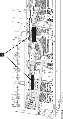 Safety labels on the mainline power cables