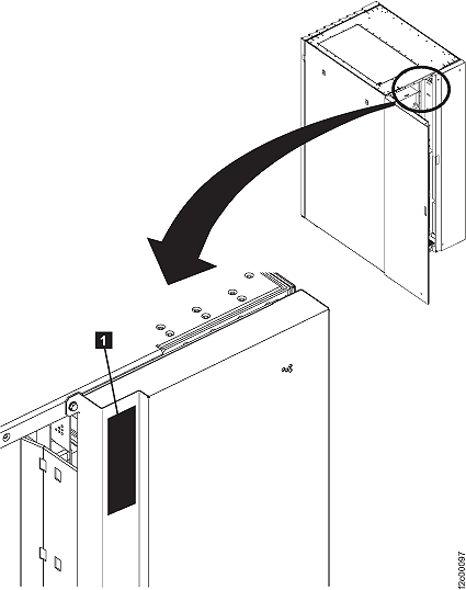 Safety label on the rear cover