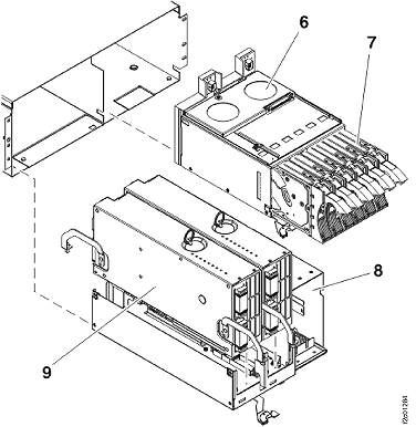 CEC enclosure parts (front view)