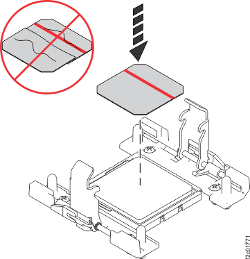 Installing the TIM onto the processor lid