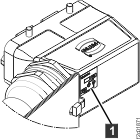 Mainline power cable connector power type label location