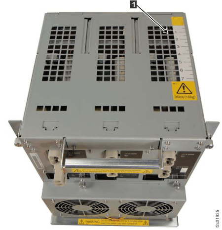 DC-UPS upper section ruler label