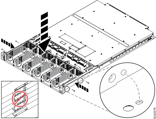Installing the flash drive rails