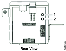 LEDs on the Local remote switch card