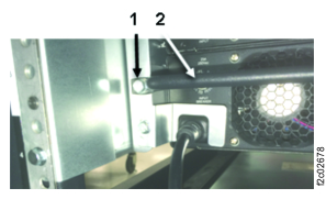 UPS power cable tie bar