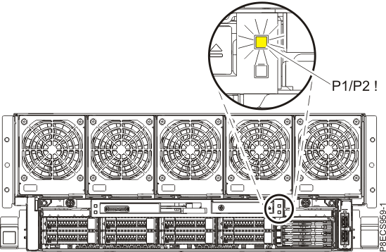 Front&nbsp;P1/P2 !&nbsp;fault roll-up LED