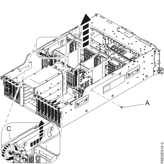 Removing the system backplane