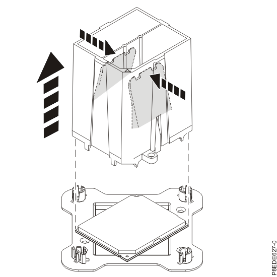 Releasing the system processor module from the tool