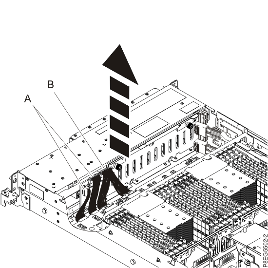 Removing the power, signal, and control panel cables