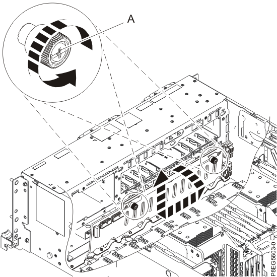 Removing the disk drive backplane