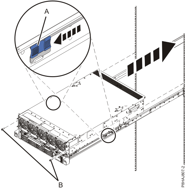 Placing the CEC enclosure into the operating position